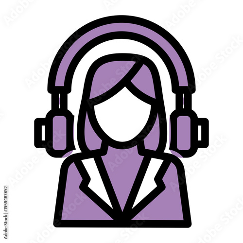 Customer Relationship Management Automation icon from the Digital Business icon collection (Glyph Color Lineal Style)