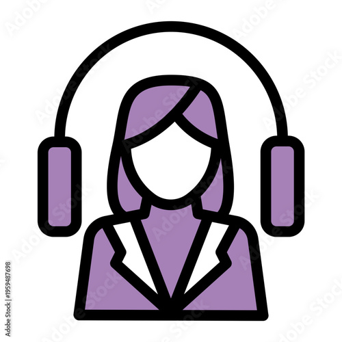 FAQ Help Contact Service icon from the Digital Business icon collection (Glyph Color Lineal Style)