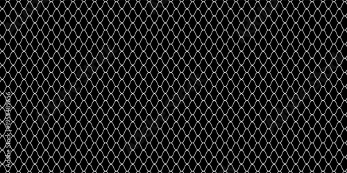 Net texture pattern on white background. Net texture pattern for backdrop and wallpaper. Realistic net pattern with black squares. Geometric background, vector Eps10