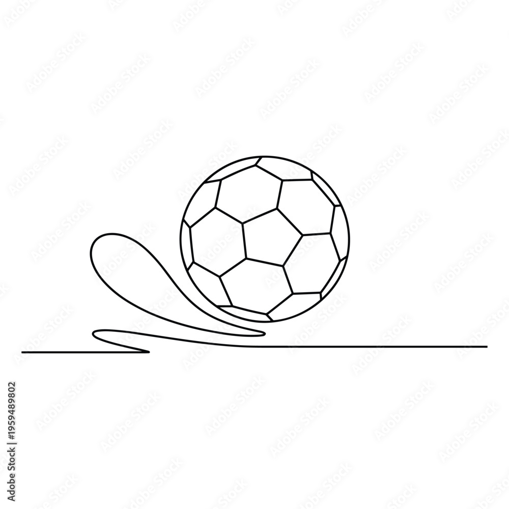 Obraz premium Black and white of a soccer ball and cleat sports football