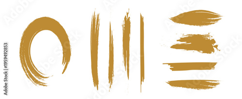 筆の筆跡テクスチャー