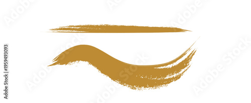 筆の筆跡テクスチャー