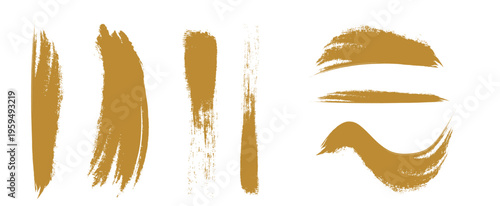 筆の筆跡テクスチャー