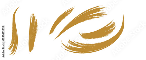 筆の筆跡テクスチャー