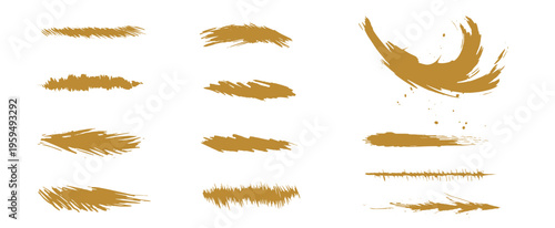 筆の筆跡テクスチャー