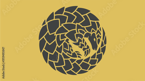 Mosaic Art Design Element.