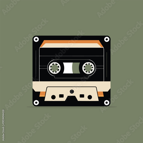 Cassette vector image