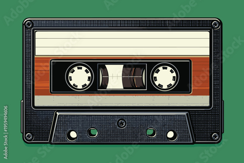 Cassette vector image