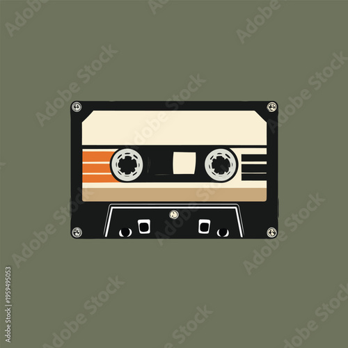 Cassette vector image