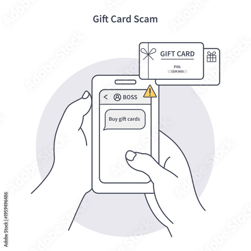 Gift card scam with fake boss message