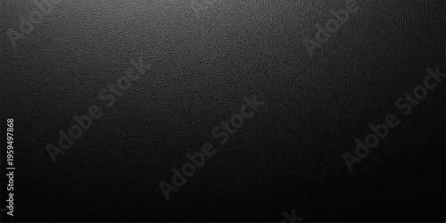 A dark black leather texture background featuring a rough macro pattern and textured fabric material for a grunge surface wallpaper design