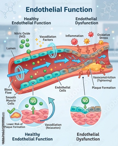 Understanding Endothelial Function and Dysfunction The Role of Nitric Oxide in Vasodilation and the Development of Plaque Formation