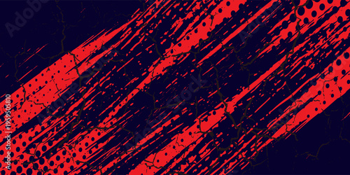 red black brush Car sticker wrap pattern banner abstract sporty lines black orange color combination grunge brush modern pattern racing motorsport vector design. eps 10