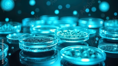 Laboratory culture dish and bubble floating