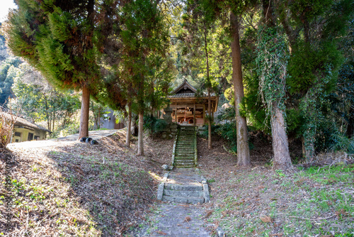 Plakat 下野熊埜社の風景（豊後大野市）