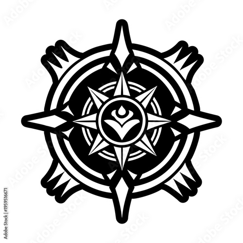 A filled style icon of manifestation symbol