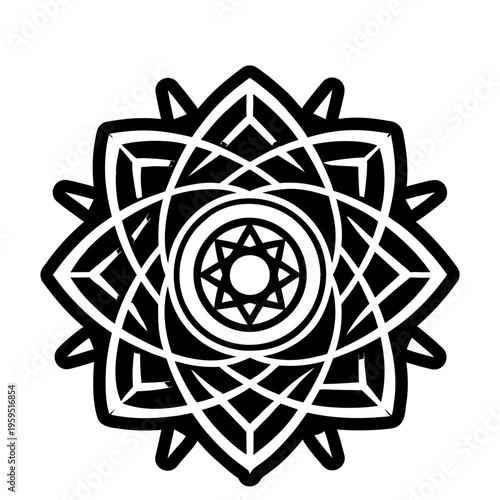 A solid icon of sigil sign