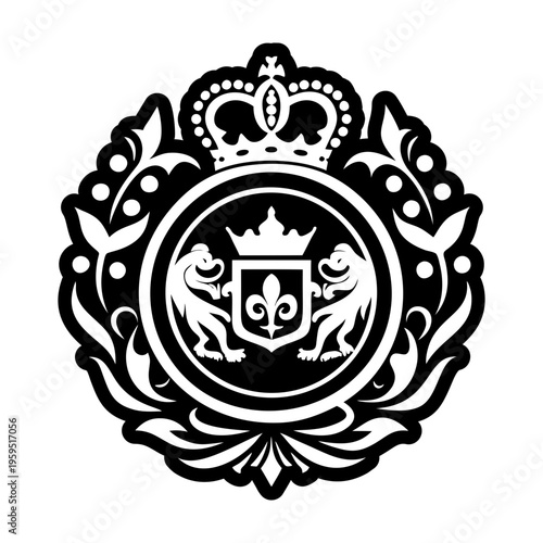 A glyph icon of sacred emblem