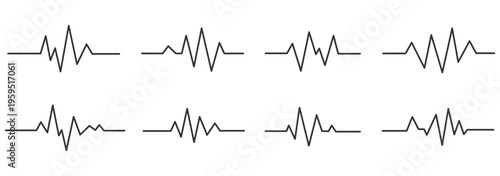 Heart beat pulse line with love symbol for medical health care cardiology branding vector illustration design