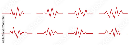 Heart beat pulse line with love symbol for medical health care cardiology branding vector illustration design