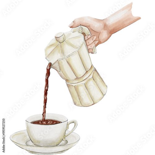 Coffee pouring