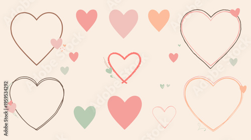 A minimalist illustration of a pink heart on a stick, conveying love and affection in a simple yet effective way.