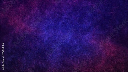 Abstract Purple Blue Nebula Cloud with Soft Cosmic Dust, Glittering Particles, Smoke and Fog, Deep Space Background Loop