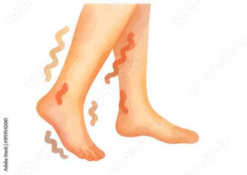 Female feet and legs wearing yellow boots isolated on white background fashion footwear style