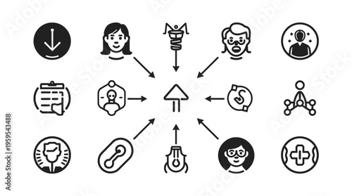 A simple, bold black circle on a clean white background, evoking a sense of modernity and minimalism.