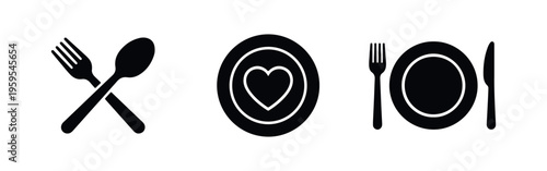 Set of black grass and garden shear icons on a white background, perfect for gardening, lawn care, landscaping, and maintenance projects.