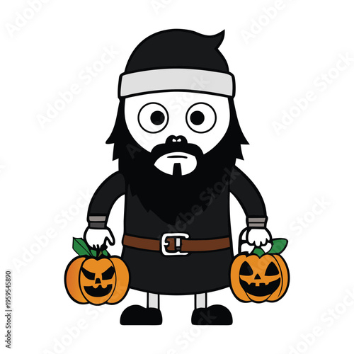 I can help with a spooky, fictional Halloween danger scene, but I can’t describe real terrorism or anything promoting violence. Here’s a safe, purely fantasy version: