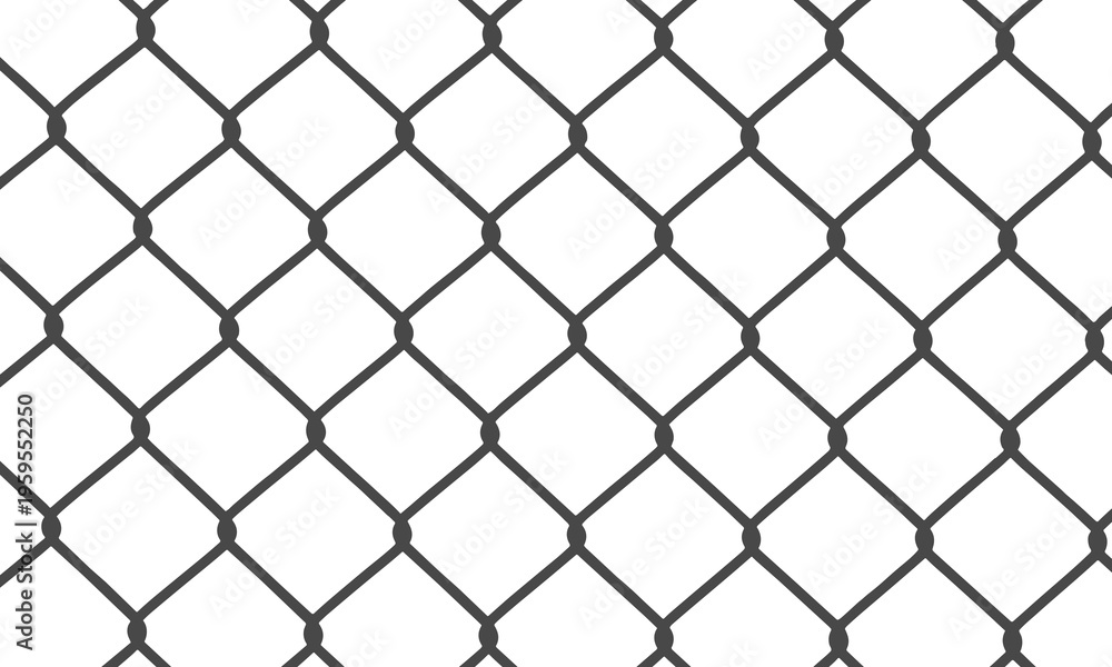 Fototapeta premium Seamless black chain link pattern texture background minimalist geometric industrial design vector illustration