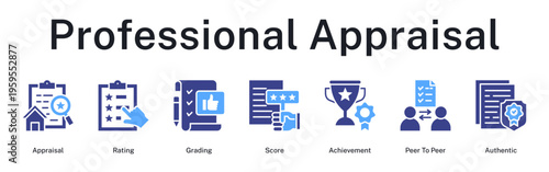 Professional appraisal process from peer rating and scoring to authentic achievement recognition