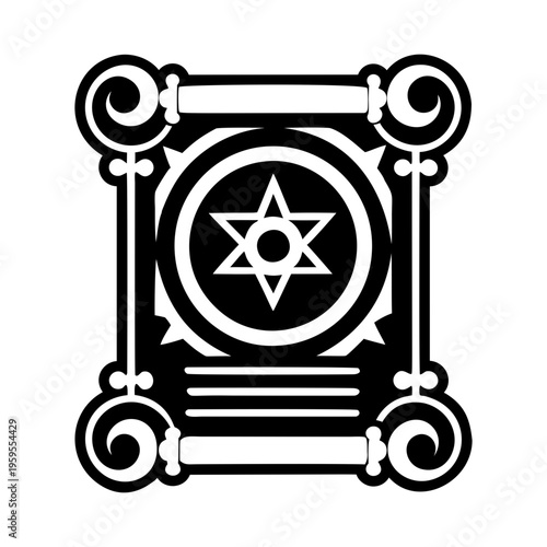 Magic spell icon in filled style