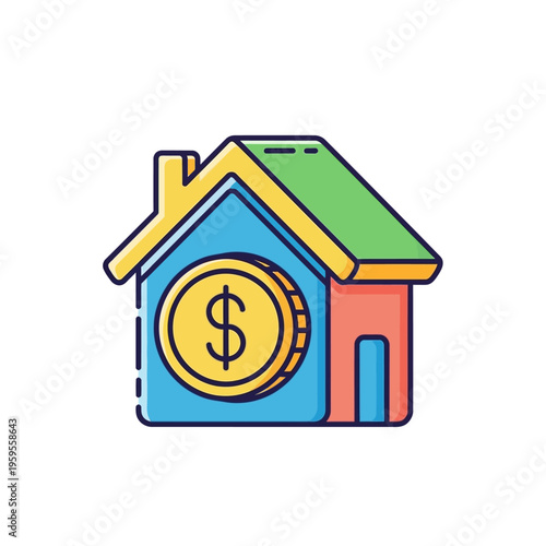 Home Investment and Property Savings Icon