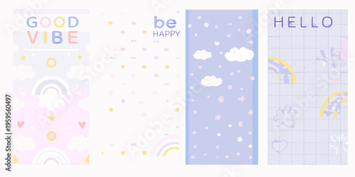 Colorful bookmarks with inspirational messages and playful illustrated designs