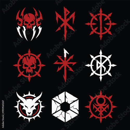 Collection of various sharp symbols.