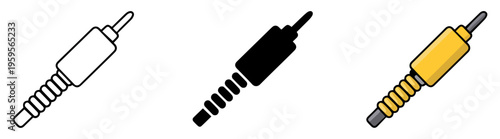 rca audio cable connector icon