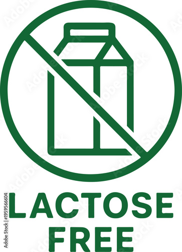 lactose free vector