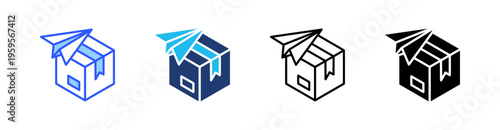 Release Multi Style Icon Set Vector 