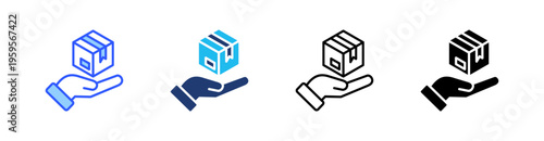 Product Multi Style Icon Set Vector 