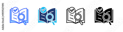 Definition Of Done Multi Style Icon Set Vector 