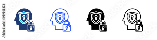 Secrets Multi Style Icon Set Vector 