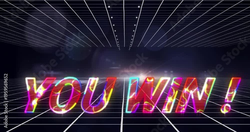 Start text and futuristic background