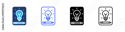 Ideate Multi Style Icon Set Vector 
