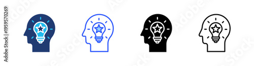 Inspire Multi Style Icon Set Vector 