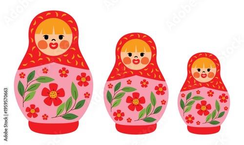 Cartoon Drawing Of Matroushka Toy