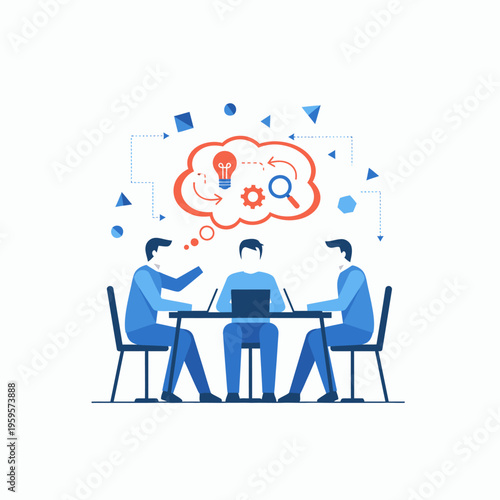 Team Collaboration and Brainstorming Session.