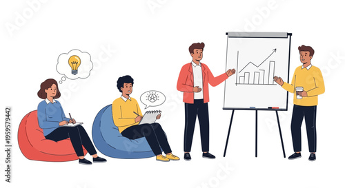 group of people discussing business ideas and strategy