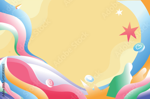 Vector illustration of children's entertainment and leisure lifestyle on Children's Day
